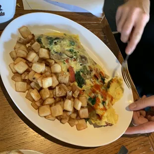 Spinach Omelette
