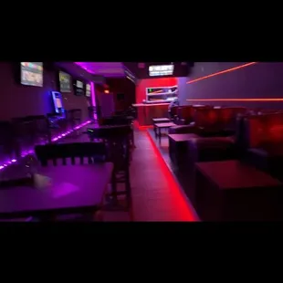 the bar and lounge area