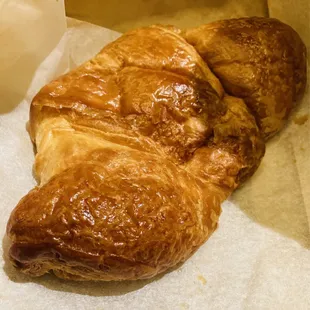 Ham &amp; cheese croissant warmed up