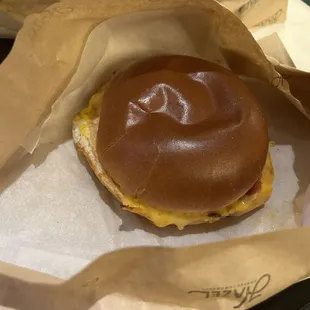 Bacon and Egg Breakfast Sandwich