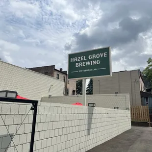 Outside signage to building