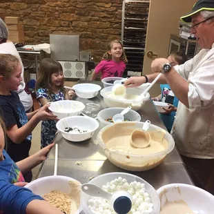Making chocolate bark with fun mix-ins!