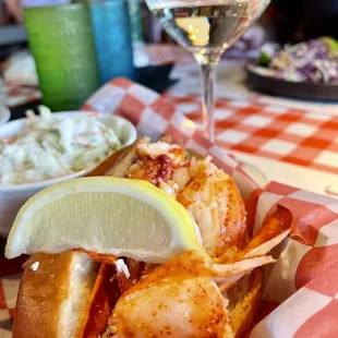Lobster  roll - warm butter option...