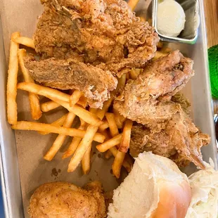 Fried chicken dinner