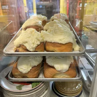 Cinnamon Rolls, in the bakery case. It was yummy!