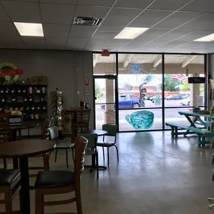 the inside of the store