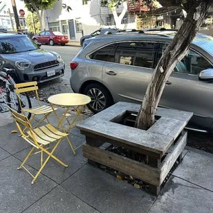 Street side seating