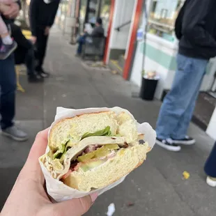 Roasted Turkey Sandwich on Dutch Crunch