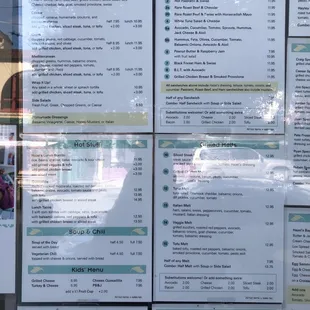 Menu (1/2) as of March 2022