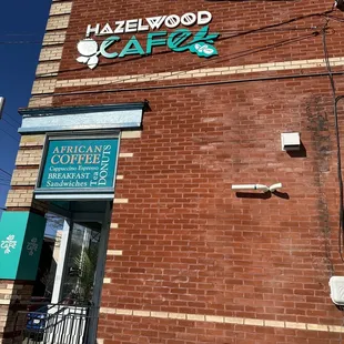 the front of the building