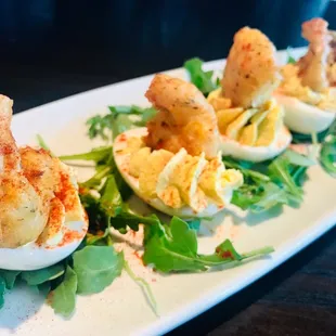 Shrimp Deviled Eggs