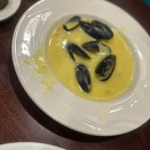 Mussels in garlic butter