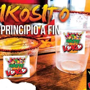 a picture of two glasses of drink