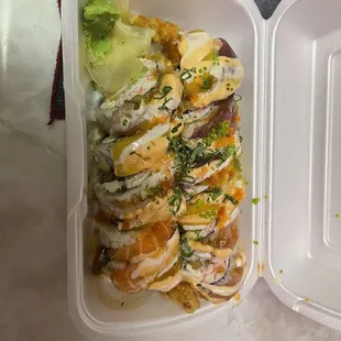 Godzilla roll is huge!