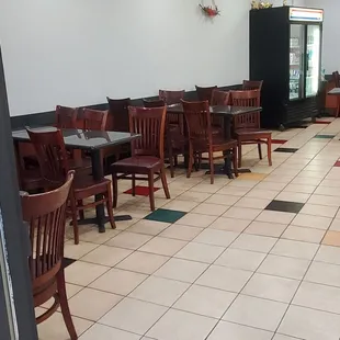 Interior seating area. Lots of room in the place. They could have spread it put a bit more.