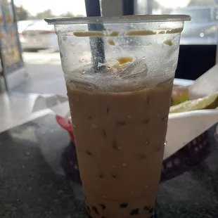 Best Vietnamese coffee, I add boba.  tastes amazing.