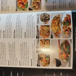 sushi and sashimi, menu