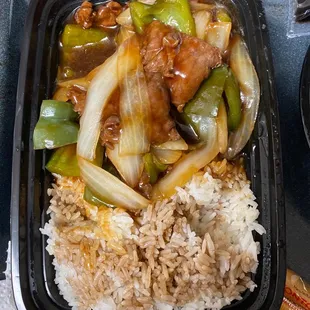 Pepper Steak with Rice