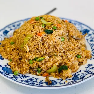 Spicy ayam kampung fried rice