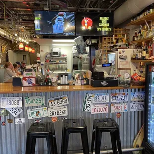 the interior of a restaurant