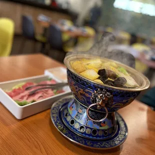 Curry Hot Pot with wagyu beef and udon noodles