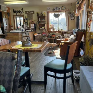 Interior facing the counter