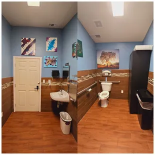 He Brews Coffee - clean bathroom (9/7/2024)