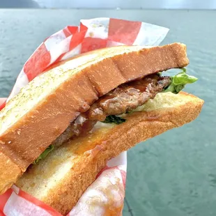 Teri burger. They ran out of buns : )