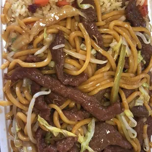 Beef lo mein