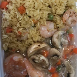 Shrimp w. loster sauce