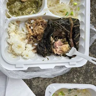 The plate that comes with a bit of everything, and an extra order of long rice noodles.