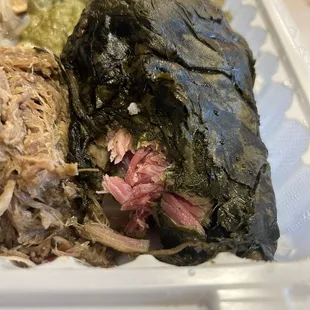 Lau lau had generous portions that's was delicious!