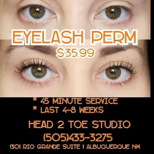 Eyelash Perm never use an eyelash curler again!!!