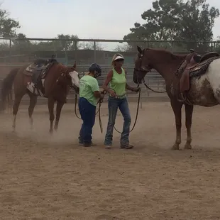 Sheryl giving lessons to the adult class... One of my favorite classes