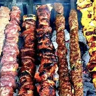 Try our Famous Lamb &amp; Turmeric Chicken Kabob's!