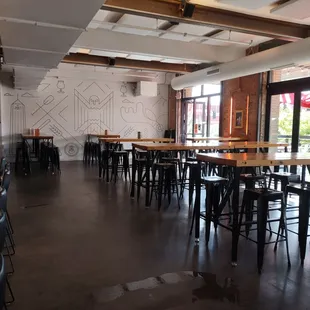 SE corner of the tap room