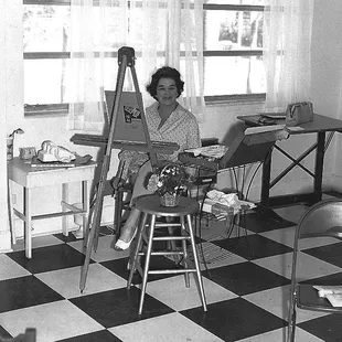 Barbara Whitney, painting.
