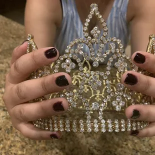 Gel polish I did on my dgtr's best friend-PPAV Sr. Queen 2012-13