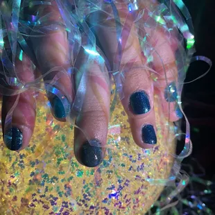 Gel polish mani on my gorgeous daughter