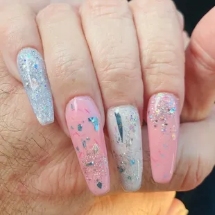 Another "nailfie" w/some helpful "staging" w/my hero husband.