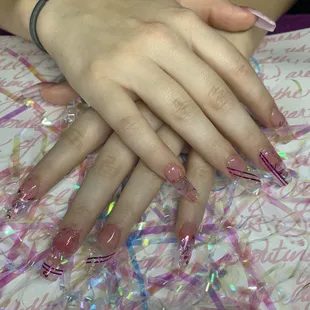 New set of nails on a 2020 graduate! Happy Graduation K!!