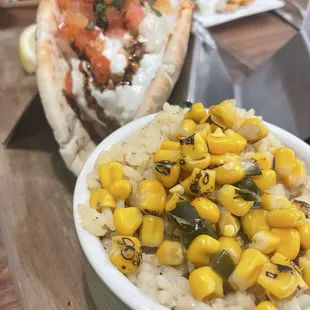 Rice that came with Greek taco