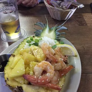 Friday Lenten Special.. pineapple shrimp rice bowl, delicious!!