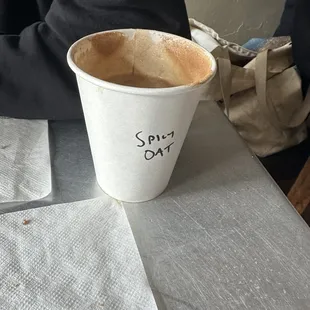 Spicy Mocha with oat milk