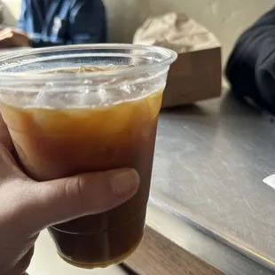 Seasonal salted caramel cold brew!