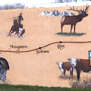 Map of the trail through town from the old days...