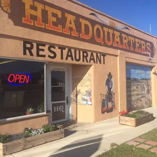 The new front of Headquarters painted by Doug Quarls and "paint the town" crew