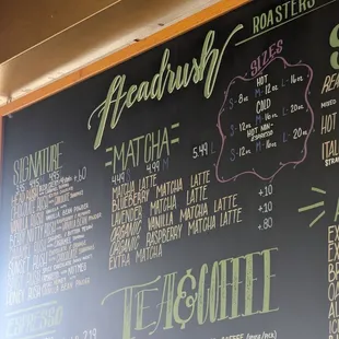 The most expensive matcha menu I have seen