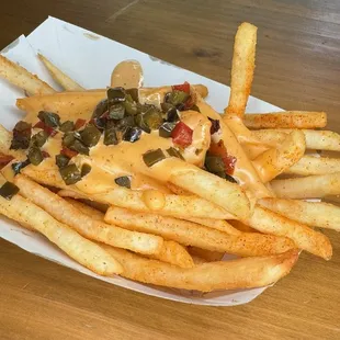 Queso fries