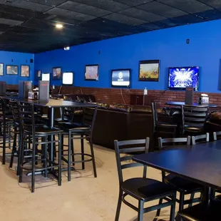 seating and bar area